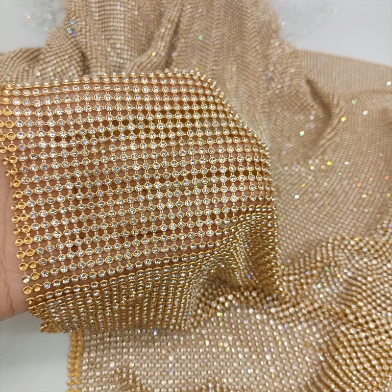 3D Printing On Fabric - 45x120 سنتيمتر سباركلي الذهب قاعدة حجر
