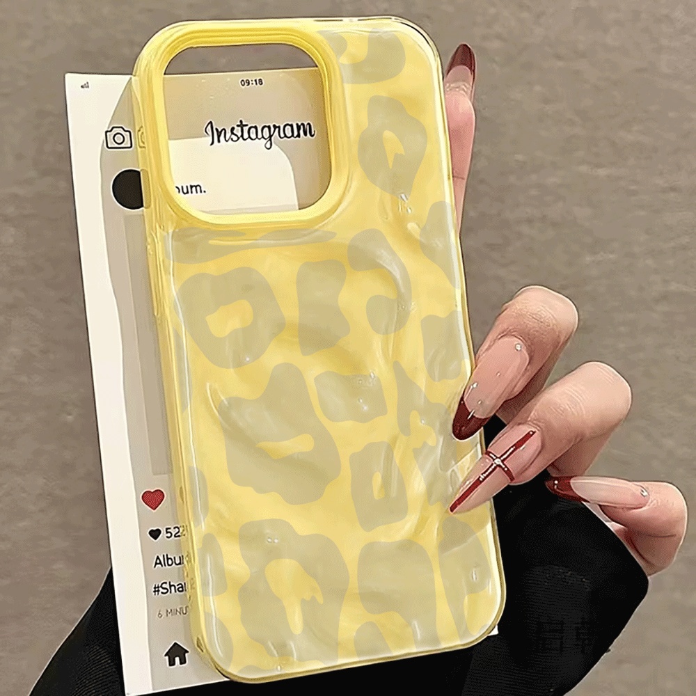 3D Printing Iphone - غطاء هاتف بطبعة نمط الفهد ثلاثي