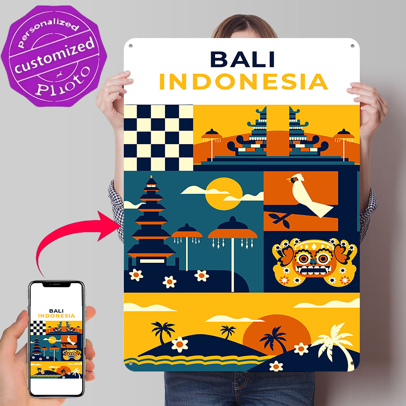 3D Printing Indonesia - لوحة معدنية مطبوعة ثلاثية الأبعاد بتصميم