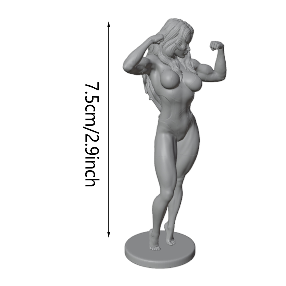 تمثال راتنجي مصغر لامرأة رياضي - مراجعة 3D Printing Instructor وسعره