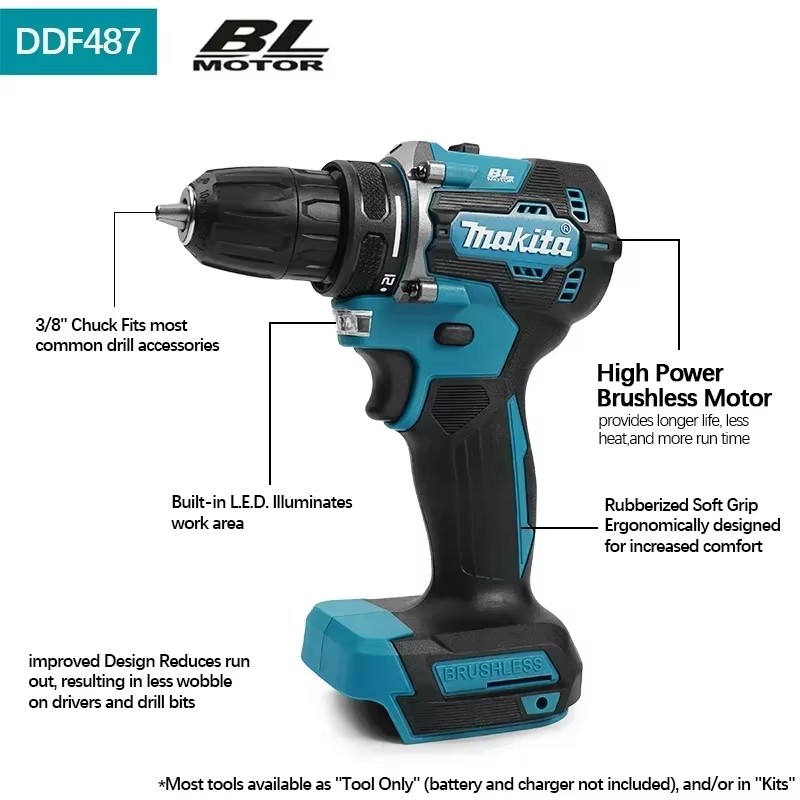 مثقاب ماكيتا الأصلي 18 فولت DD - مراجعة Makita Drill Ddf484 وسعره