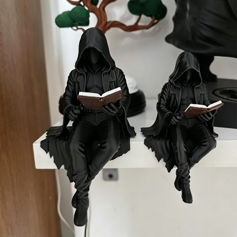 تمثال رجل غامض يقرأ بطباعة ثلا - مراجعة 3D Printing Mockup وسعره