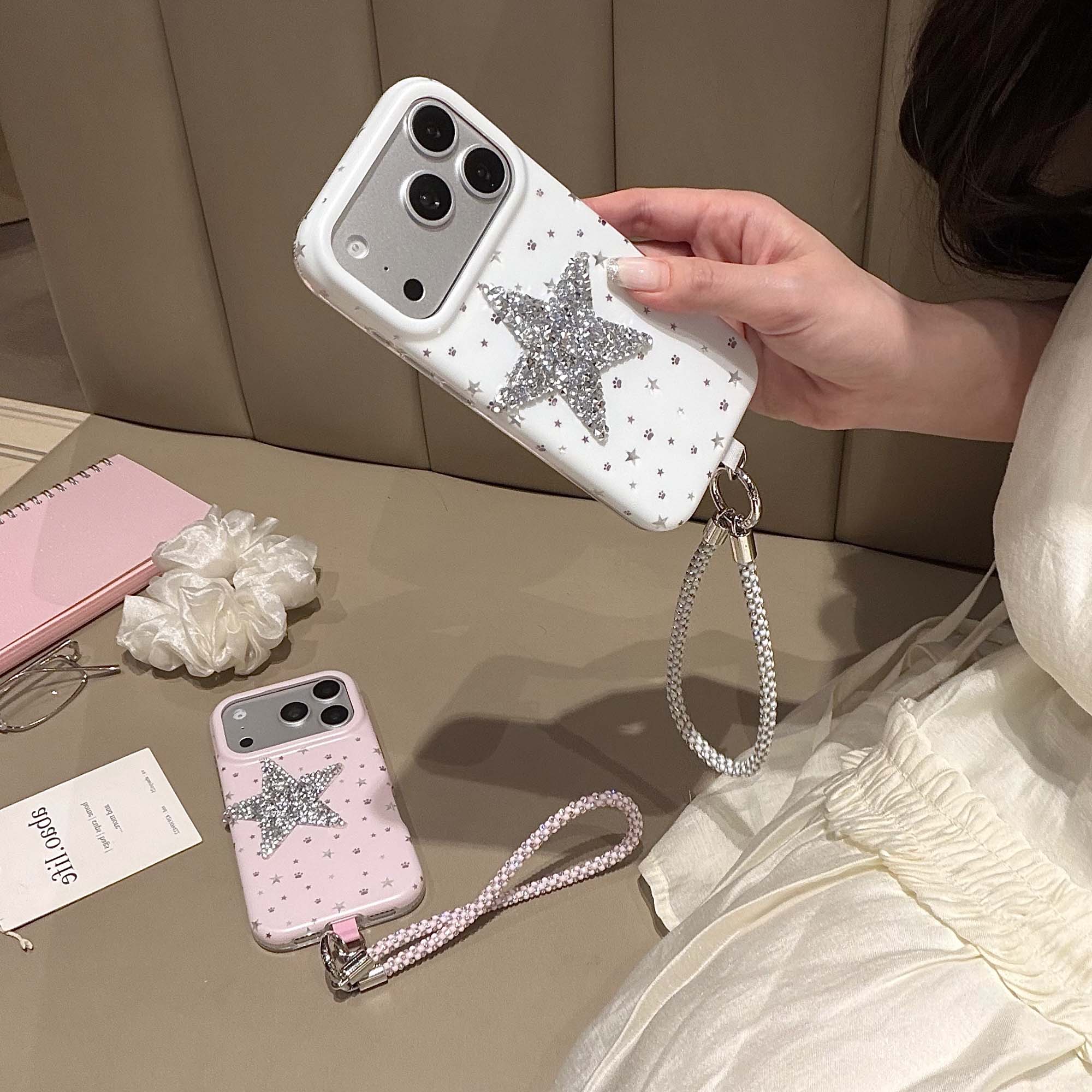 غطاء خلفي لامع بطباعة نجوم ثلا - مراجعة 3D Printing Iphone وسعره