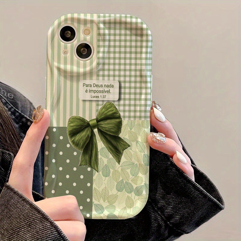 غطاء هاتف بطبعة شبكة خضراء مع  - مراجعة 3D Printing Iphone وسعره
