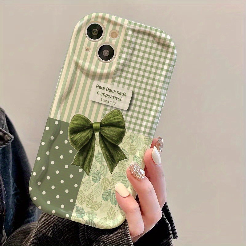 غطاء هاتف بطبعة شبكة خضراء مع  - مراجعة 3D Printing Iphone وسعره