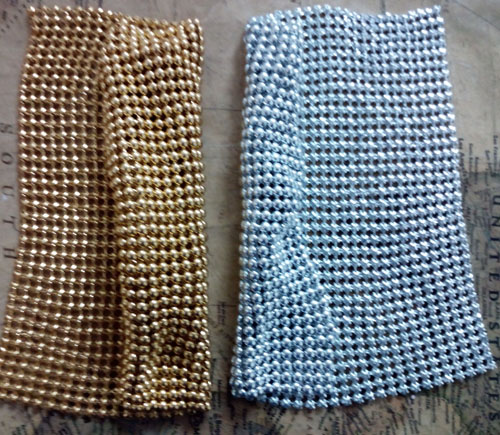 نسيج شبكي معدني مع لؤلؤ ذهبي و - مراجعة 3D Printing On Fabric وسعره