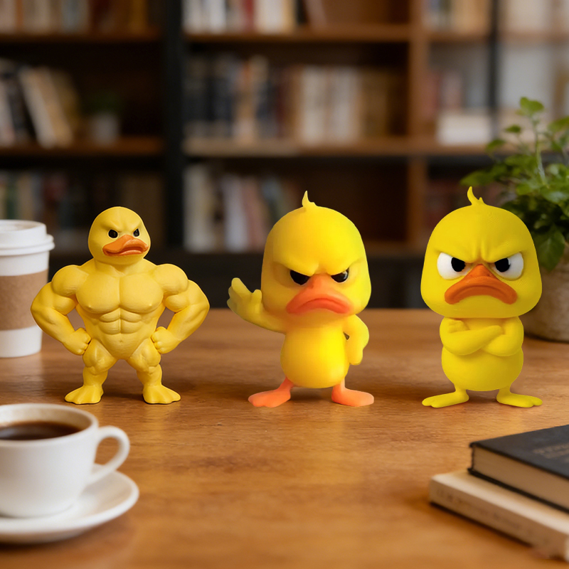 1/3 قطعة تمثال بطة صفراء غاضبة - مراجعة 3D Printing Mockup وسعره